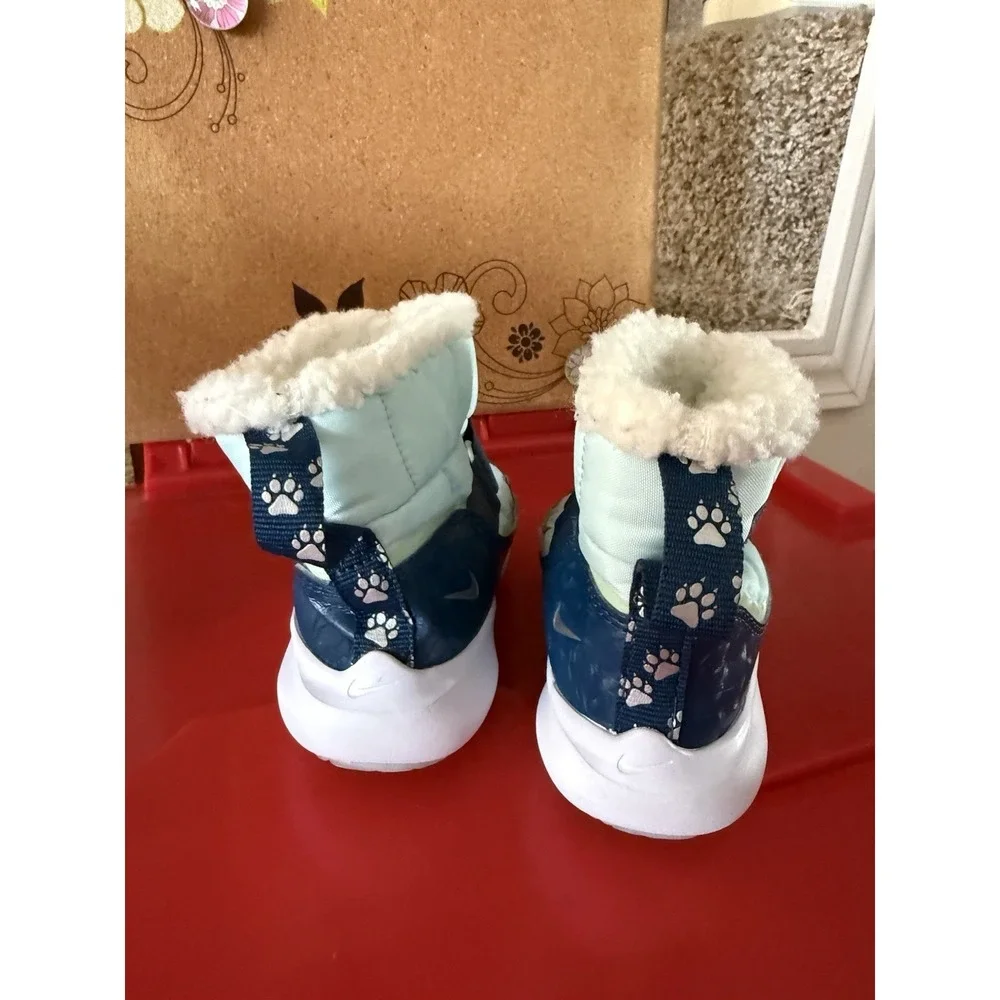 Nike Flex‎ Advance Boots (TD) Toddler Size 8C Blue Winter Play *READ DESC AS IS*